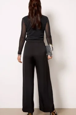 Pants & Leggings<VELVET Rhetta Satin Pant Black