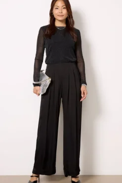 Pants & Leggings<VELVET Rhetta Satin Pant Black