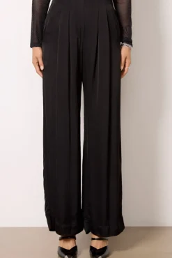 Pants & Leggings<VELVET Rhetta Satin Pant Black