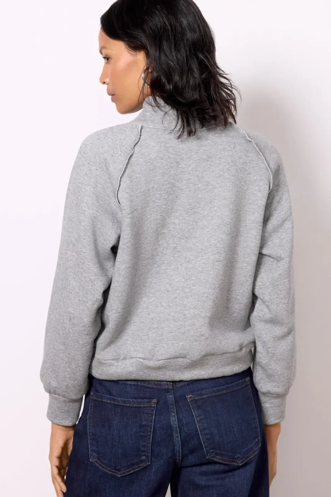 Sweatshirts<LNA Rhodes Fleece Pullover Heathergrey