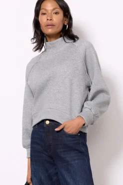 Sweatshirts<LNA Rhodes Fleece Pullover Heathergrey