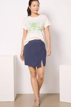 Skirts<SUNDRY Ribbed Skort Navy