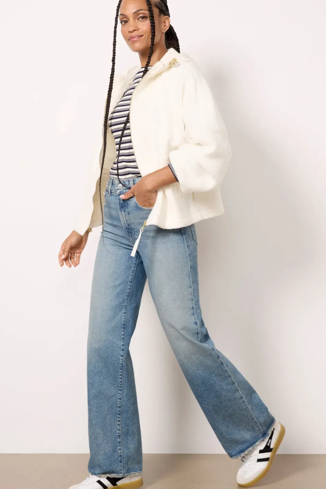 Blazers & Jackets<VARLEY Richfield Quilted Fleece Combo Egret