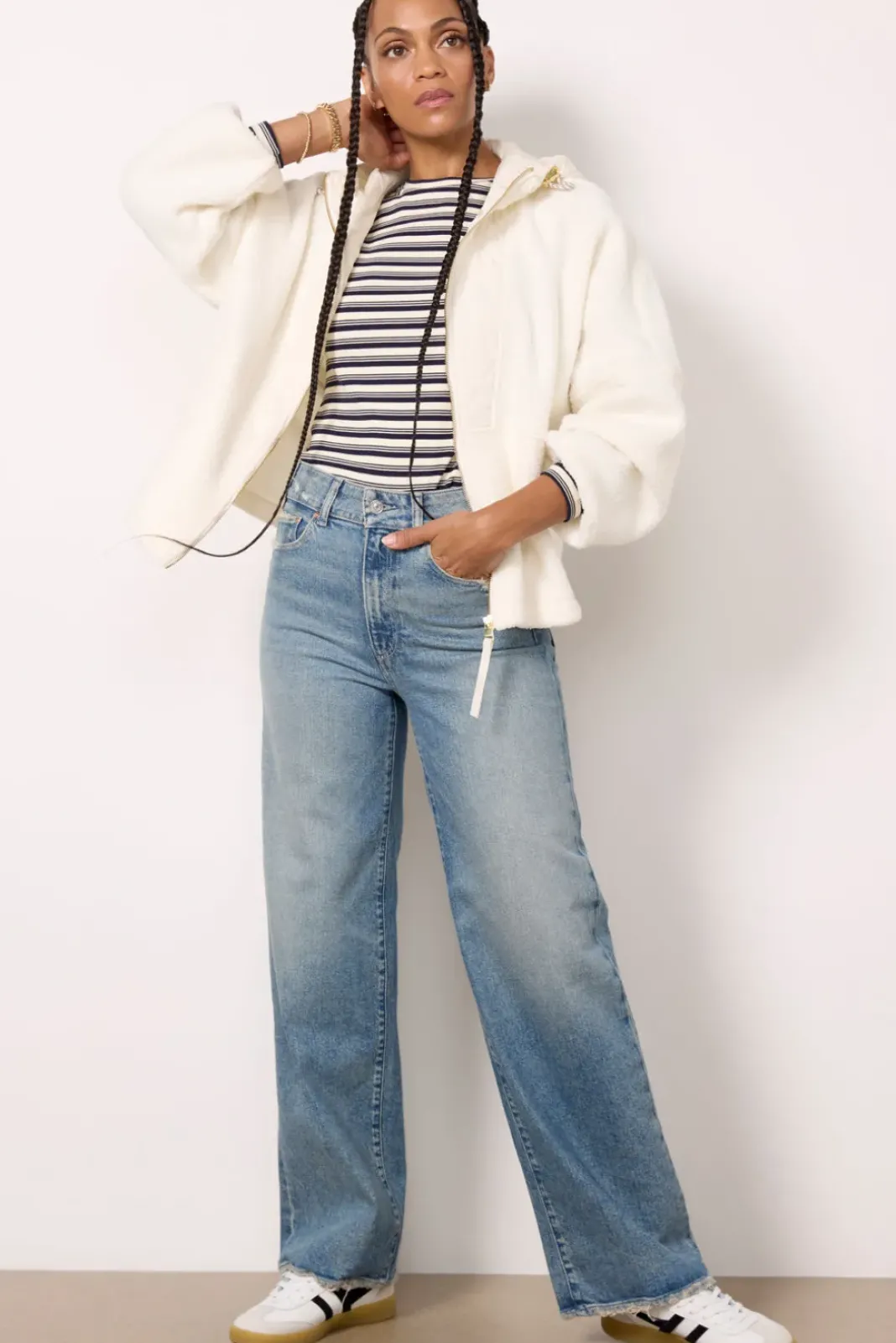 Blazers & Jackets<VARLEY Richfield Quilted Fleece Combo Egret