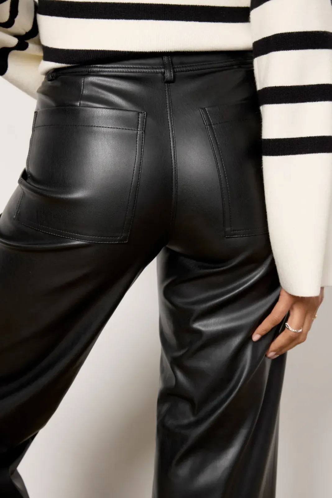 Pants & Leggings<Z SUPPLY RILYNN FAUX LEATHER PANT Black