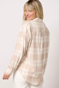 Tops & Tees<Z SUPPLY River Plaid Button Up Putty