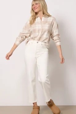 Tops & Tees<Z SUPPLY River Plaid Button Up Putty