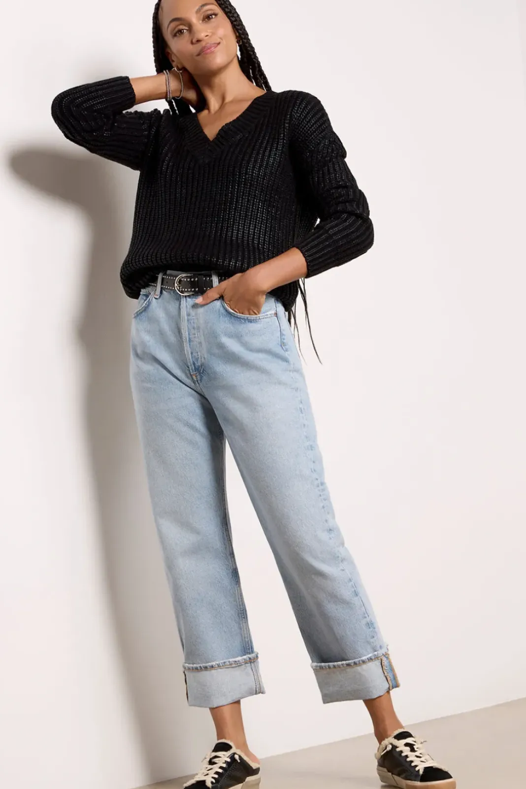 Sweaters<EVEREVE River Pullover Blackcoated