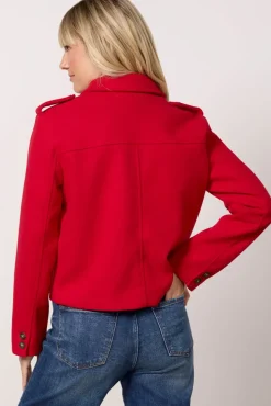 Blazers & Jackets<EVEREVE Rivi Two Pocket Coat Red