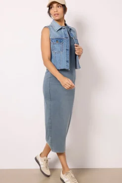 Blazers & Jackets<EVEREVE Robbie Denim Vest Lightwash