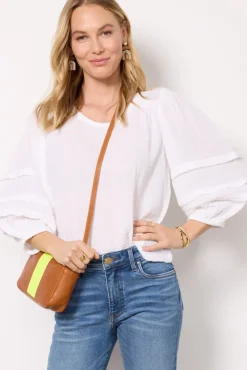 Tops & Tees<MICHAEL STARS Robin Gauze Top White