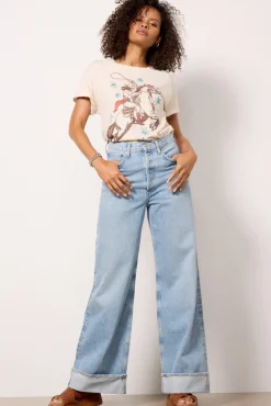 Tops & Tees<LETLUV Rodeo Tee Offwhite