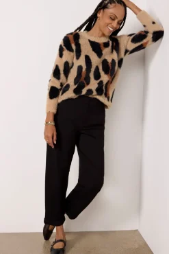 Pants & Leggings<SANCTUARY Rolled Straight leg Trouser Black