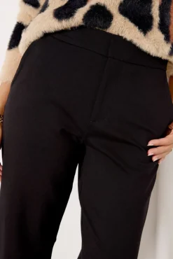 Pants & Leggings<SANCTUARY Rolled Straight leg Trouser Black