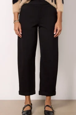 Pants & Leggings<SANCTUARY Rolled Straight leg Trouser Black