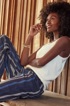 Pants & Leggings<MICHAEL STARS Rosa Striped Pant Bluestripe