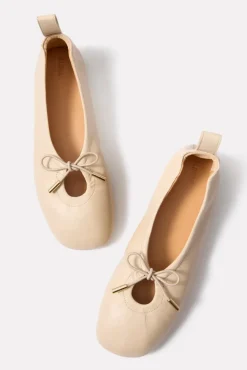 Shoes<ALOHAS Rosalind Leather Ballet Flats Cream