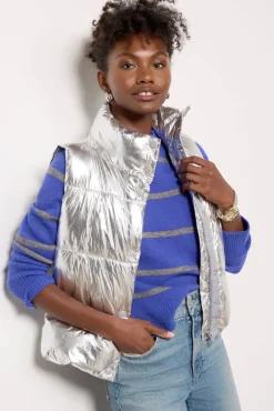 Blazers & Jackets<EVEREVE Rowan Puffer Vest Silvermetallic