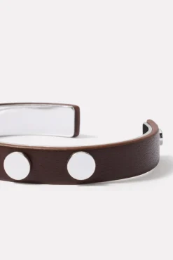 Jewelry<EVEREVE Roxy Studded Cuff Bracelet Brown/Silver