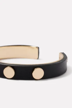 Jewelry<EVEREVE Roxy Studded Cuff Bracelet Black/Gold