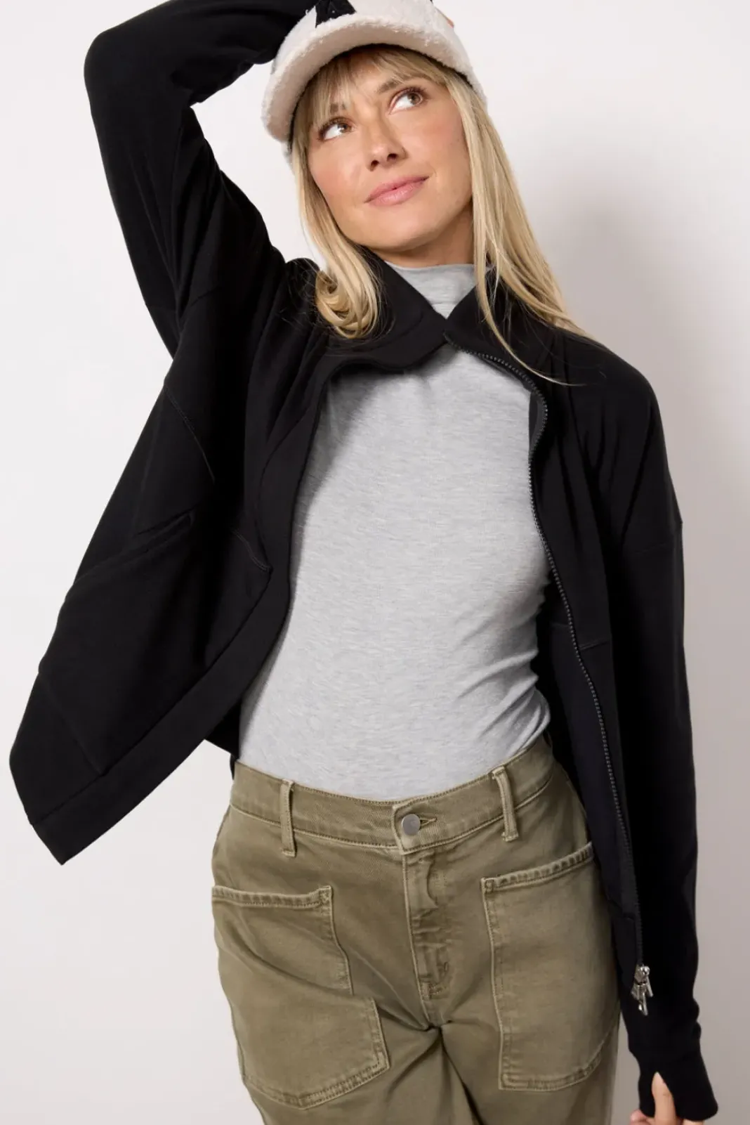 Blazers & Jackets<VARLEY Rozanna Zip Through Midlayer Black