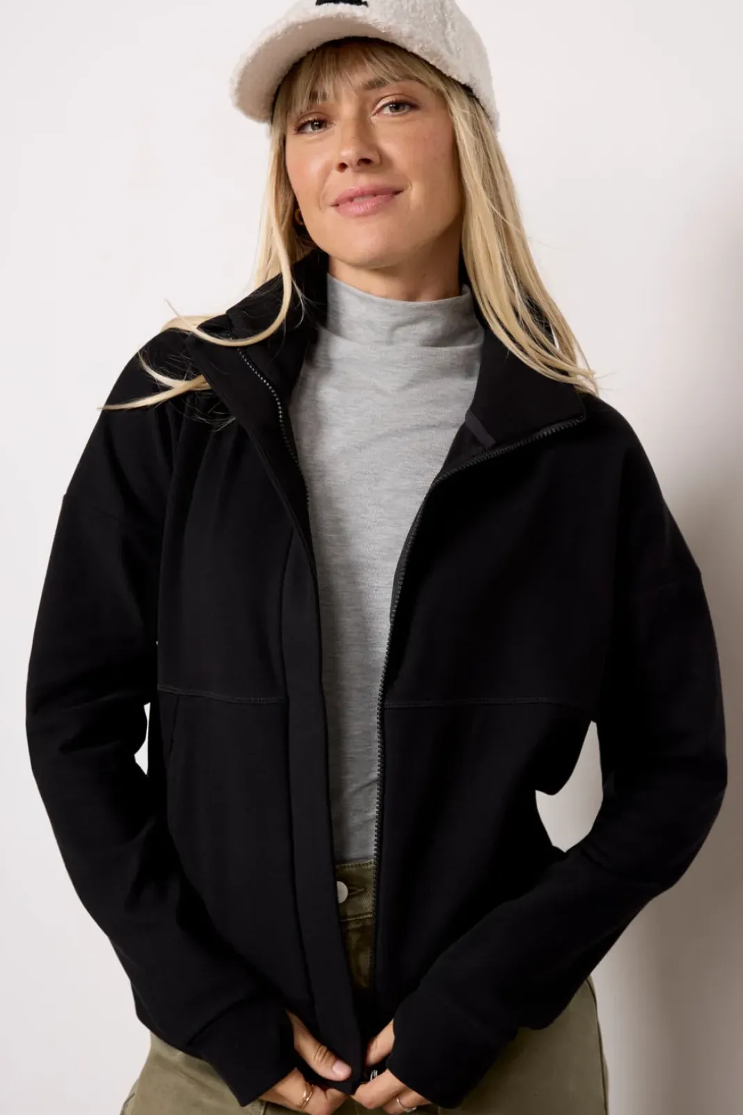 Blazers & Jackets<VARLEY Rozanna Zip Through Midlayer Black