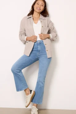 Tops & Tees<EVEREVE Ruby Brushed Button Down Tan