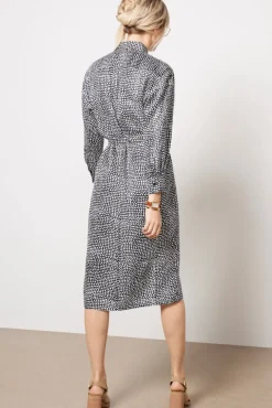 Dresses<EMERSON FRY Ry Shirtdress Painterlydotsblack