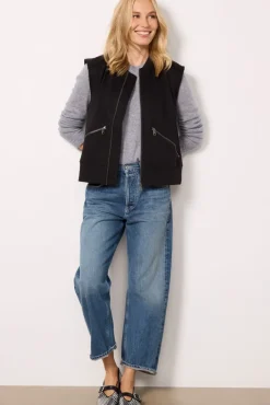 Blazers & Jackets<EVEREVE Ryann Bomber Vest Black