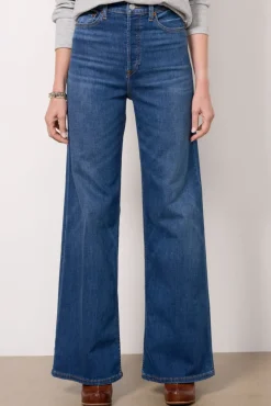 Jeans<RE/DONE 70s Ultra High Rise Wide Leg Montereyfade