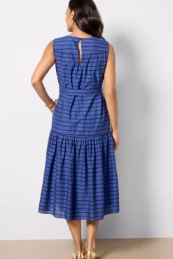 Dresses<EVEREVE Sadie Dress Cobalt/Navystripe
