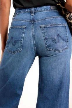 Jeans<AG Saige Wide Leg Crop Plume