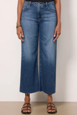 Jeans<AG Saige Wide Leg Crop Plume