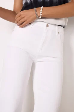 Jeans<AG Saige Wide Leg Crop Modernwhite