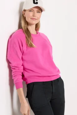 Sweatshirts<Z SUPPLY Saldana Reverse Fleece Sweatshirt Pink
