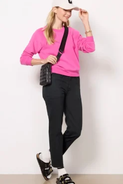 Sweatshirts<Z SUPPLY Saldana Reverse Fleece Sweatshirt Pink