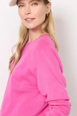 Sweatshirts<Z SUPPLY Saldana Reverse Fleece Sweatshirt Pink
