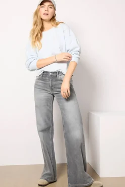 Sweatshirts<EVEREVE Samantha Puff Sleeve Sweatshirt Lightblue
