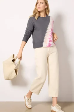 Sweatshirts<EVEREVE Sarah Tie Dye Sweatshirt Charcoal/Pink