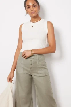 Tops & Tees<EVEREVE Sarina Rib Tank Offwhite