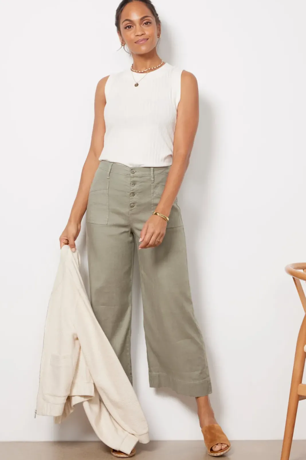 Tops & Tees<EVEREVE Sarina Rib Tank Offwhite