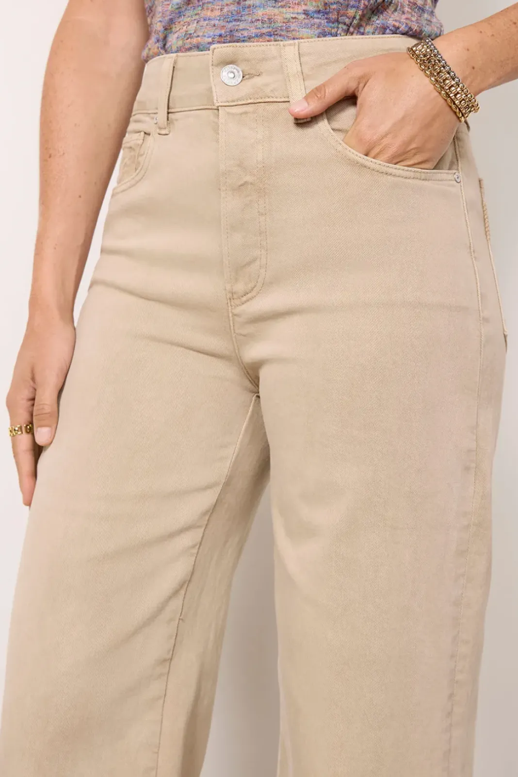 Jeans<PAIGE Sasha Ankle w Extra Wide Cuff Vintagesoftsand
