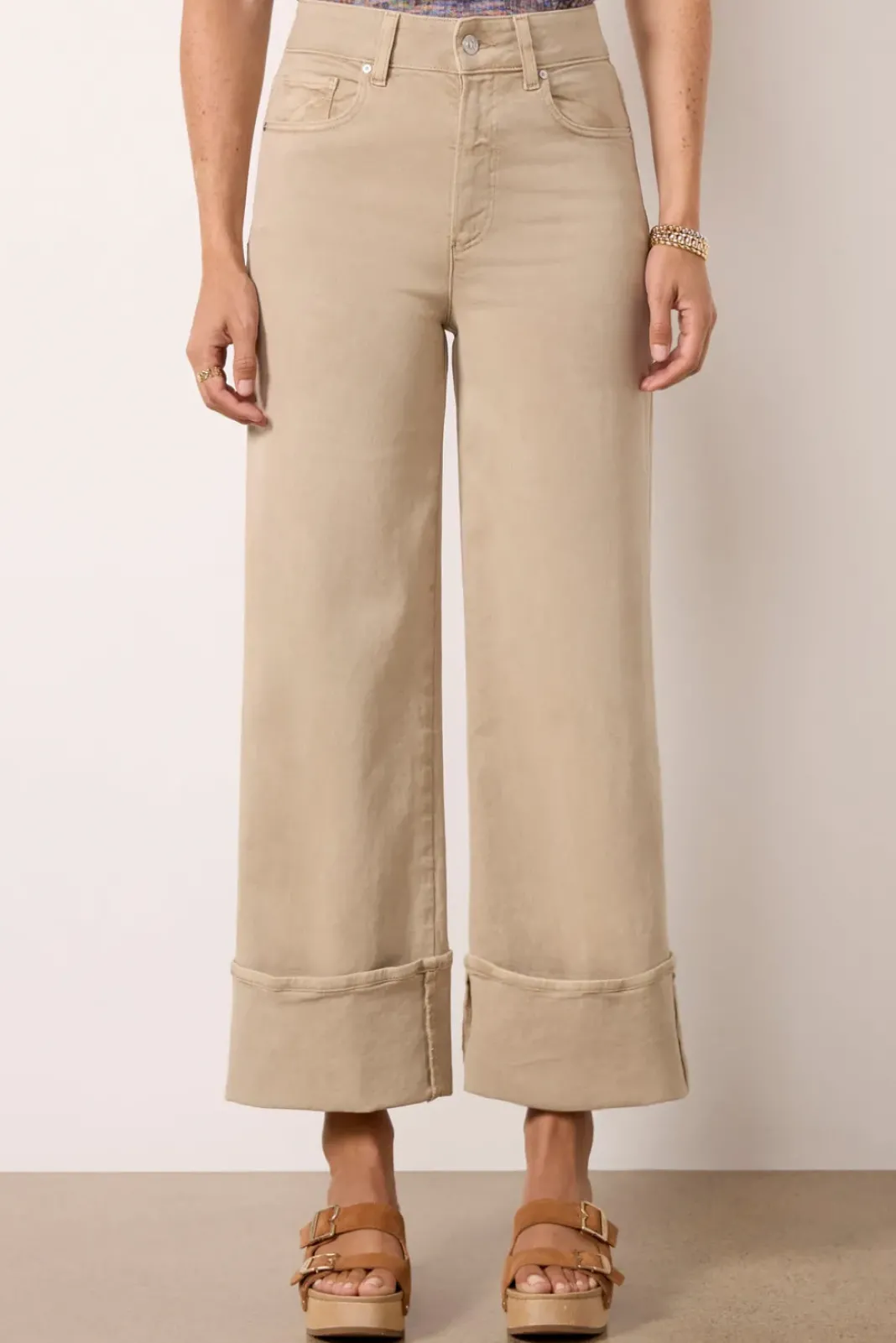 Jeans<PAIGE Sasha Ankle w Extra Wide Cuff Vintagesoftsand