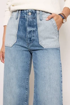 Jeans<PAIGE Sasha Ankle w Reverse Utility Pockets Saylordistressed