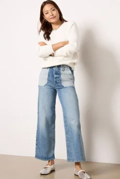 Jeans<PAIGE Sasha Ankle w Reverse Utility Pockets Saylordistressed