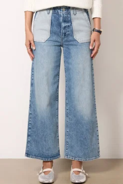 Jeans<PAIGE Sasha Ankle w Reverse Utility Pockets Saylordistressed