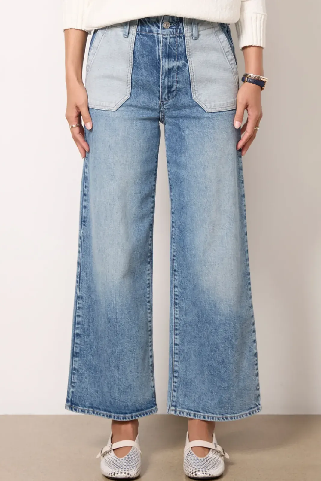 Jeans<PAIGE Sasha Ankle w Reverse Utility Pockets Saylordistressed