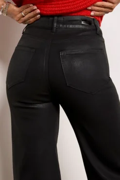 Pants & Leggings<PAIGE Sasha Coated Wide Leg Blackfog