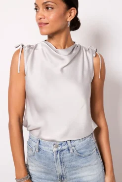 Tops & Tees<EVEREVE Saylor Tie Shoulder Top Silver