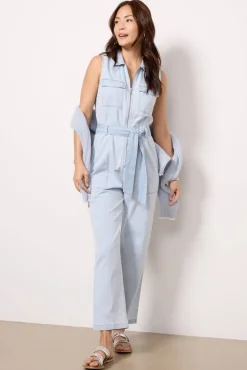 Jumpsuits & Rompers<CLOTH AND STONE Scarlett Jumpsuit Coastalmistwash